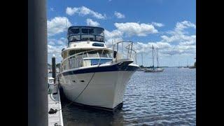 1985 53' Hatteras Extended Deck