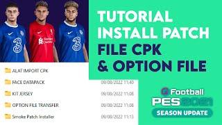 TUTORIAL PASANG PATCH CPK PES 2021 PC | UNTUK FACEPACK, KIT JERSEY, & OPTION FILE