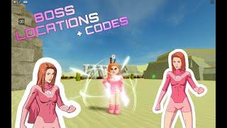 BOSS LOCATIONS & CODES | DIMENSIONAL FIGHTERS | ROBLOX