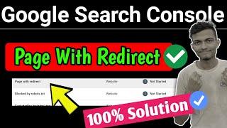 How to Fix Page with Redirect Error in Google Search Console | How to fix Redirect Error