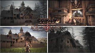 How To Build A Dark Fantasy Mansion [ timelapse ] - Conan Exiles Age Of Sorcery