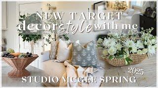 STYLING NEW TARGET DECOR! studio mcgee spring 2025 collection haul and styling ideas