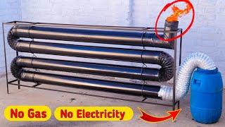 No Gas No Electricity Heat your Entire Home for Free. #diy