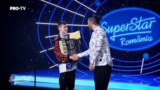 Andrei Șerban a făcut spectacol pe scena SuperStar cu o interpretare la acordeon | SUPERSTAR 2021