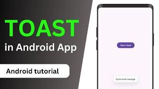 How to Create Toast in Android Studio ?  Implement Toast Message in Android App