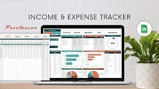 Freelancer Income & Expense Tracker Template Google Sheets Template | Complete Walkthrough Tutorial