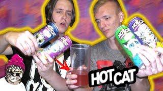 ЭНЕРГЕТИК HOTCAT: ПРОБУЕМ И СМЕШИВАЕМ ВСЕ ВКУСЫ!