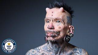 Most Body Modifications - Guinness World Records