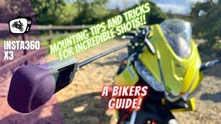 Insta 360 X3 | How to mount on your motorbike for INCREDIBLE cine shots! Tips and tricks revealed.