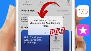 Solved: Your account has been disabled in the App Store and iTunes in iPhone - iPad iOS 17.5 (2024)