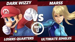 Thunder Smash 3 SSBU - PG Marss (ZSS) VS MVG Dark Wizzy (Mario) Smash Ultimate Losers Quarters