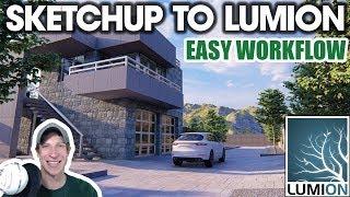 Rendering a Modern House in Lumion - Complete SketchUp to Lumion Workflow!