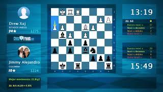 Chess Game Analysis: Drew Xxj - Jimmy Alejandro : 0-1 (By ChessFriends.com)