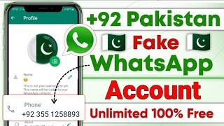 How To Create Fake WhatsApp Account With Pakistani Number | Fake WhatsApp Pakistan Number