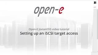 Setting up an iSCSI target access