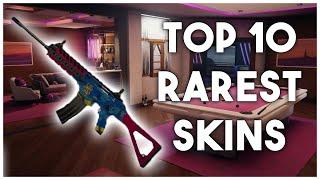 TOP 10 RAREST SKINS IN RAINBOW SIX SIEGE!