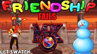 Scorpion & Sub-Zero REACT - MORTAL KOMBAT 3 FRIENDSHIP FAILS | MKX PARODY REACTION!