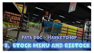 PataMods Doc | Market Shop - 3. Stock menu and restock your Shelves