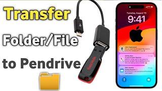 How to transfer folder/files from iphone to Usb drive | iPhone se pendrive me data kaise dale