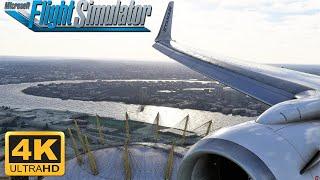 (4K) Microsoft Flight Simulator 2020 *ULTRA GRAPHICS* London City 737 Landing