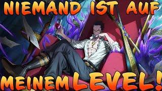 Mihawk ist so gelangweilt, weil es niemand mit aufnehmen kann!