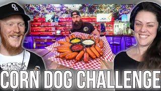 CORNDOG CHALLENGE IN ARIZONA REACTION | OB DAVE and ASH