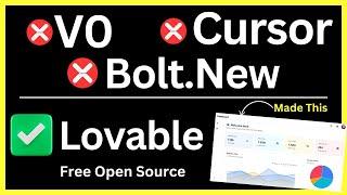 NEW Lovable.dev AI Coding Agent vs Bolt.new & Cursor?!  GPT Engineer Full Stack Apps Supabase