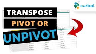 Transpose, pivot or unpivot in Power Query?