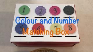 DIY Colour and Number Drop Box | Recycled Crafts | Cardboards | eva dc