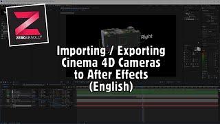 Exporting & Importing Camera Motion from Cinema 4D  (C4D) to After Effects (English)