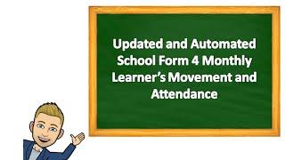 Updated and Automated School Form 4 New Normal Free Editable copy