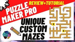 MAZES 2D TILES - PUZZLE MAKER PRO - REVIEW AND TUTORIAL