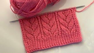 Beautiful knitting stitch pattern for ladies cardigan/jacket/cap/scarf