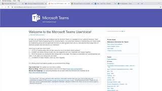 How to provide Feedback with UserVoice in Teams