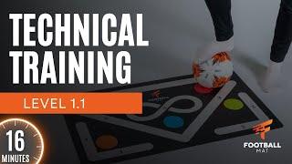 FOOTBALL MAT TECHNICAL TRAINING - LEVEL 1.1