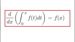 Proof of the Fundamental Theorem of Calculus (the one with differentiation)