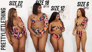 The REALEST PRETTY LITTLE THING SWIMSUIT Try On Haul (size 6 vs 12 vs 18 vs 22)