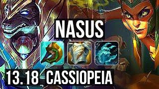 NASUS vs CASSIOPEIA (TOP) | 2.0M mastery, 1400+ games, 7/3/10 | EUW Master | 13.18