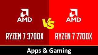 AMD Ryzen 7 3700X vs AMD Ryzen 7 7700X - Apps & Gaming (RTX 4090)