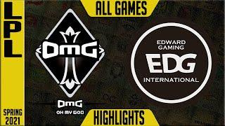 OMG vs EDG Highlights ALL GAMES | LPL Spring 2021 W1D1 | Oh My God vs Edward Gaming