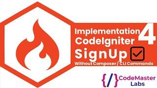 CodeIgniter 4 Signup Form with Model | User Registration Tutorial