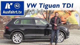 2016 Volkswagen VW Tiguan 2.0 TDI 190 PS   Fahreindruck