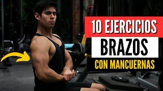 LOS MEJORES EJERCICIOS PARA BRAZO CON MANCUERNAS