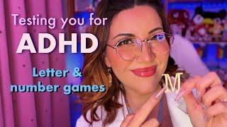 ASMR ••• Testing you for ADHD (interactive)