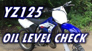 Yamaha YZ125 Gear Oil Level Check