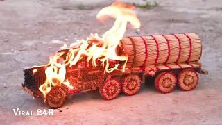 Match craft to car and burning matches | diy matches artwork