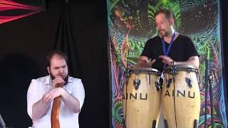 "Satellite Dance " ASIAN STARS TRIO live Didgeridoo Concert Teflon Fonfara 2018 goa psychedelic
