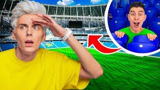 EXTREME HIDE AND SEEK IN A SOCCER STADIUM !