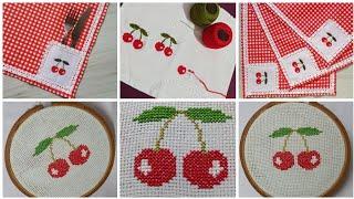 Cross Stitch patterns / Easy Cherry  Cross Stitch pattern / #cherry