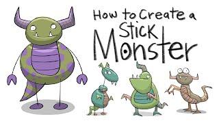 How to Create a Stick Monster using Procreate